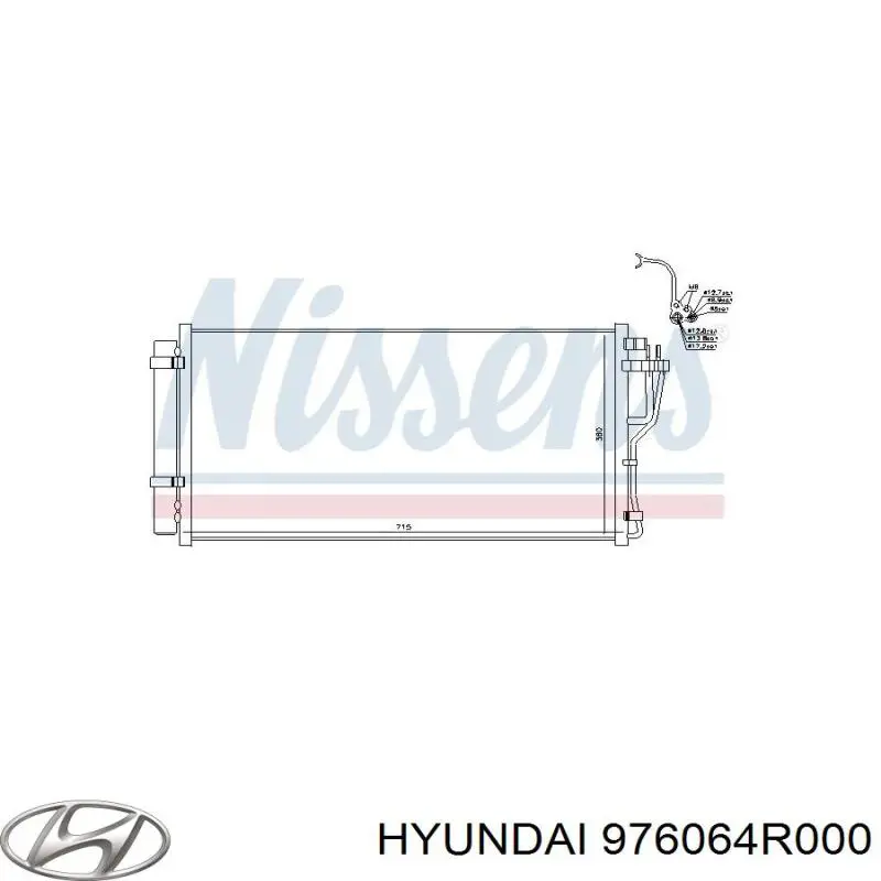 Конденсатор кондиціонера Hyundai/Kia 976064R000 ціна, від 90.19 USD