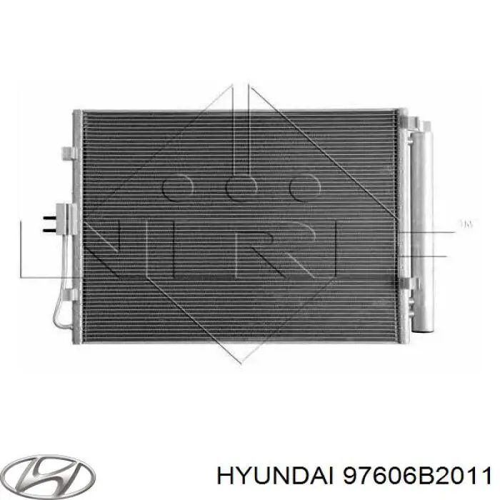Конденсатор кондиціонера Hyundai/Kia 97606B2011 ціна, від 545.13 USD