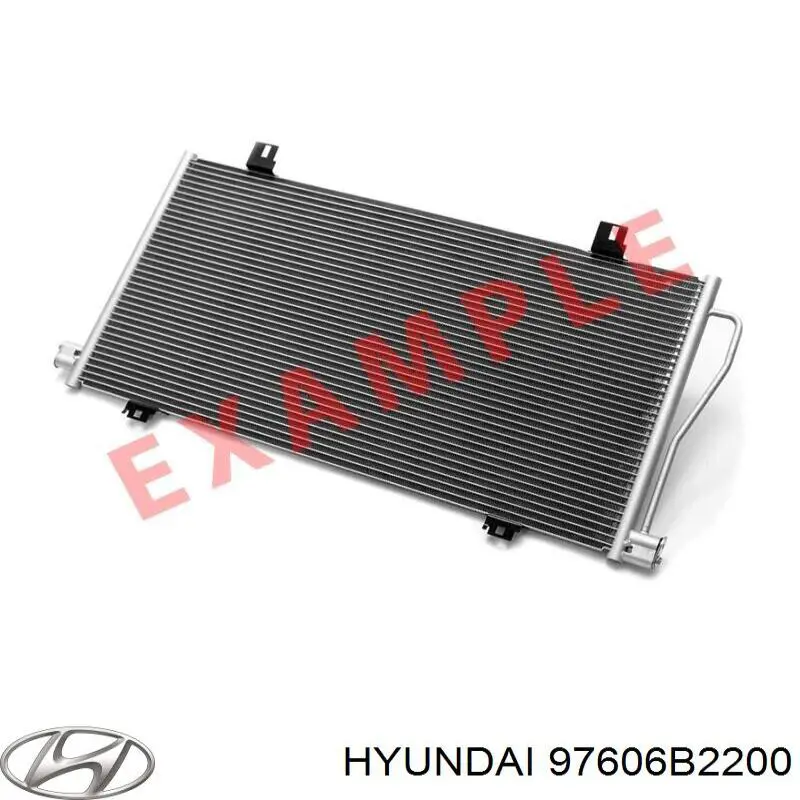 Радіатор кондиціонера 97606B2200 Hyundai/Kia