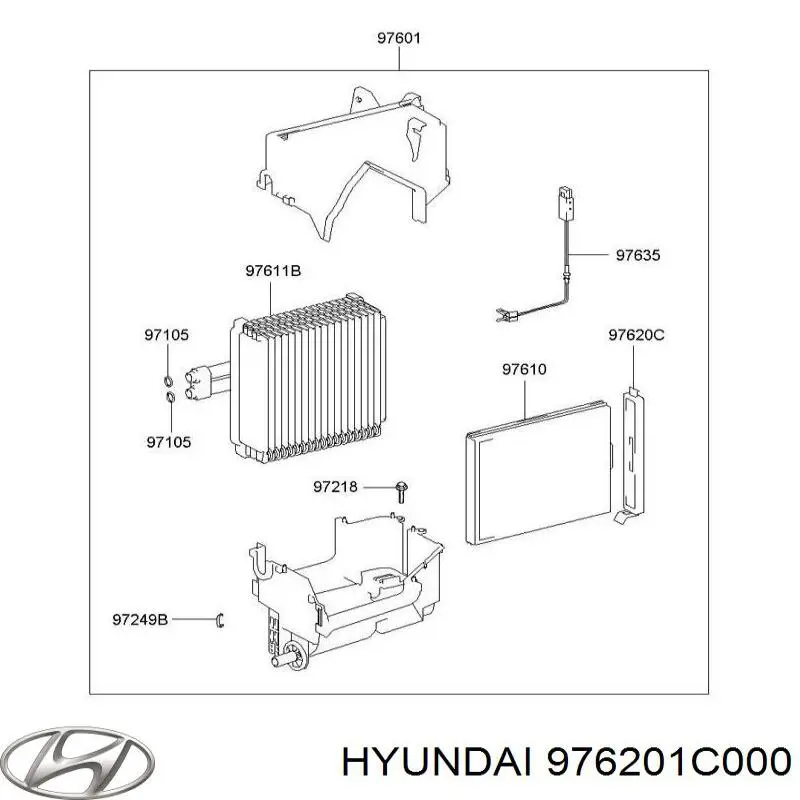  Hyundai/Kia 976201C000 ціна, від 15.41 USD