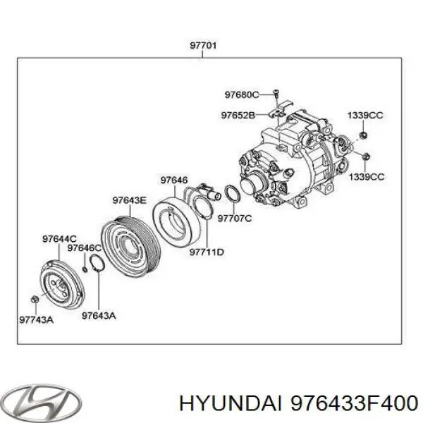 Шків компресора кондиціонера CA582 REMA-PARTS