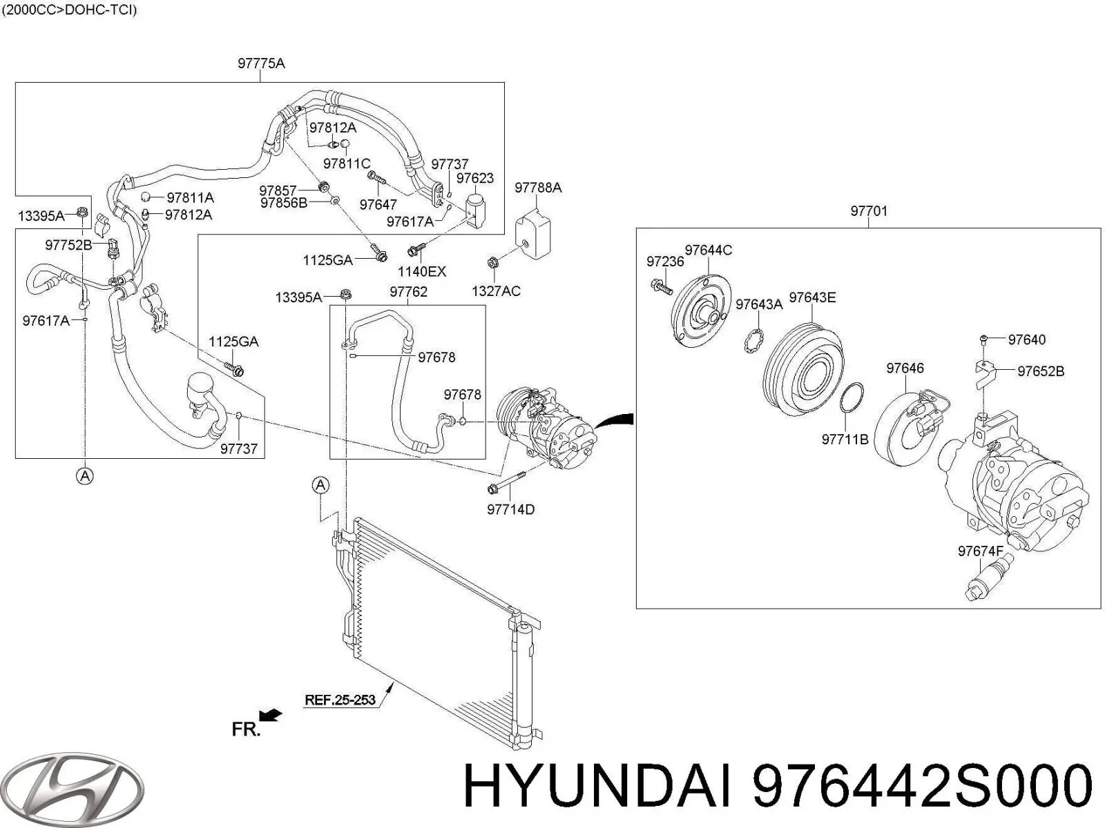 Муфта компресора кондиціонера Hyundai/Kia 976442S000 ціна, від 59.48 USD