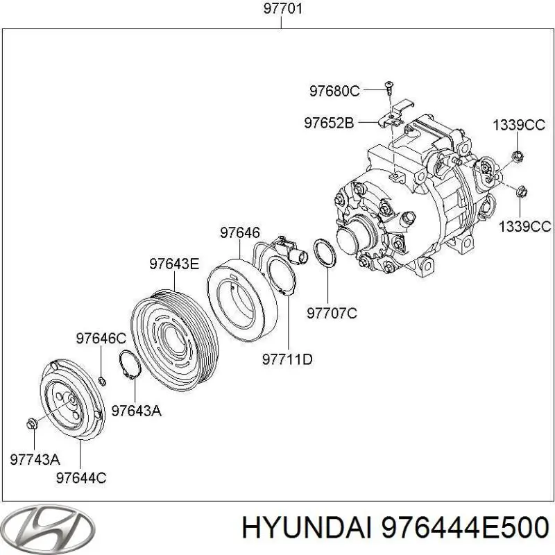  976444E500 Hyundai/Kia