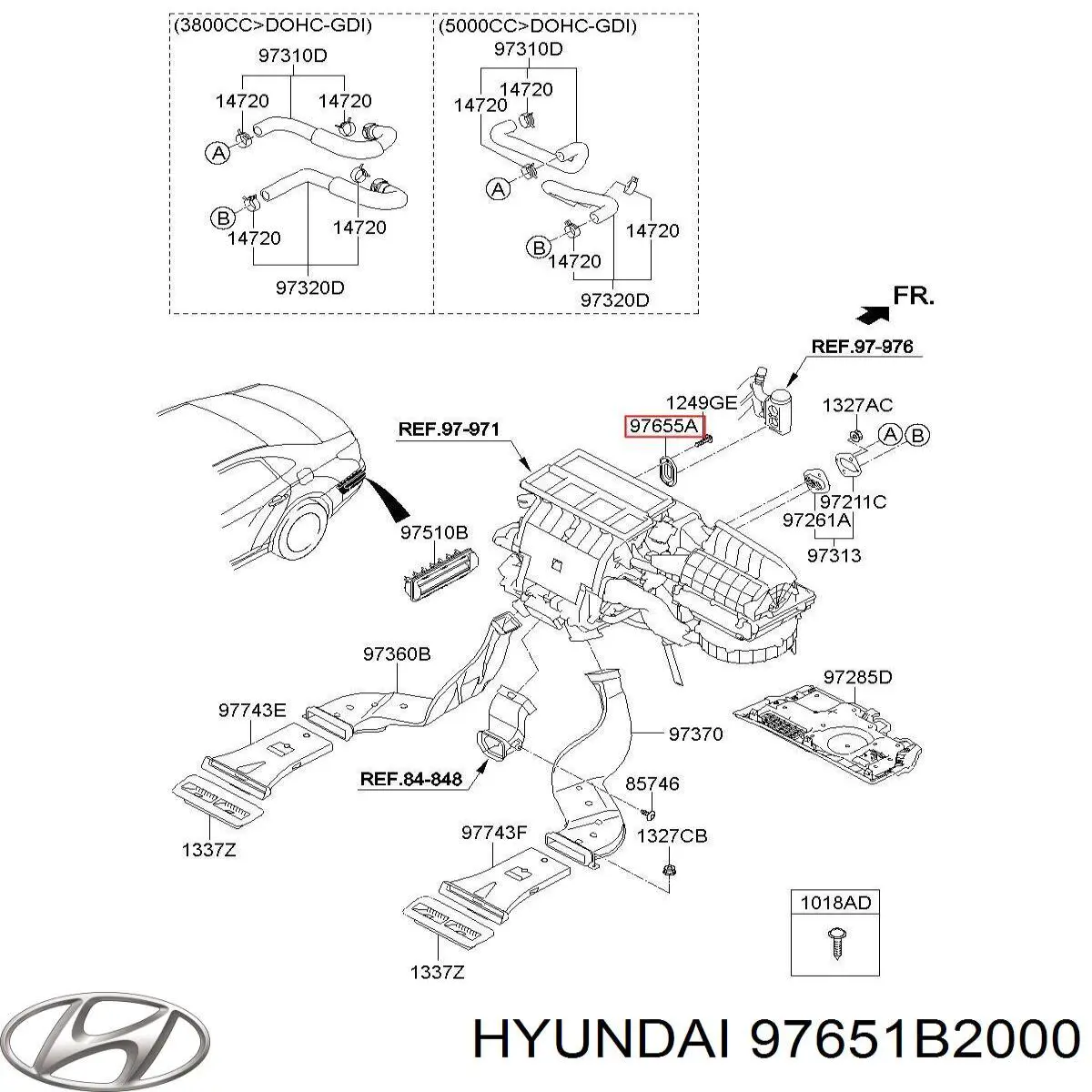 97651B2000 Hyundai/Kia 
