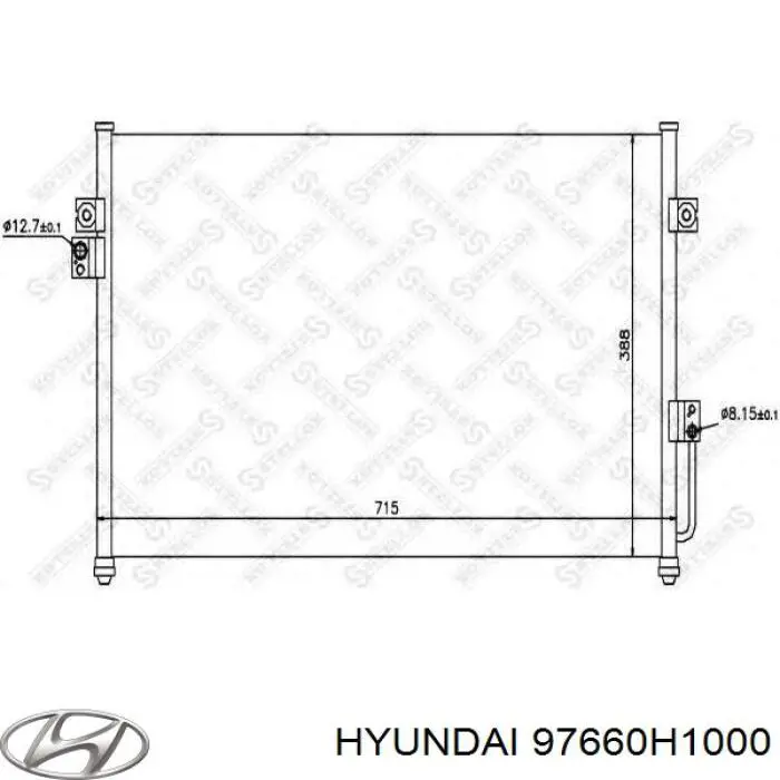 Купити 97660H1000 Hyundai/Kia Радіатор системи охолодження кондиціонера