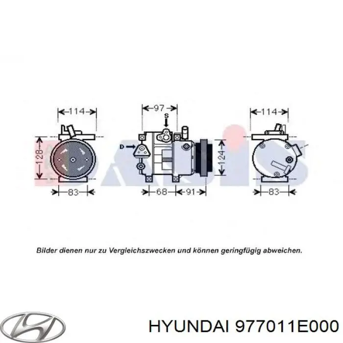 Купити 977011E000 Chrysler Компресор кліматичної установки