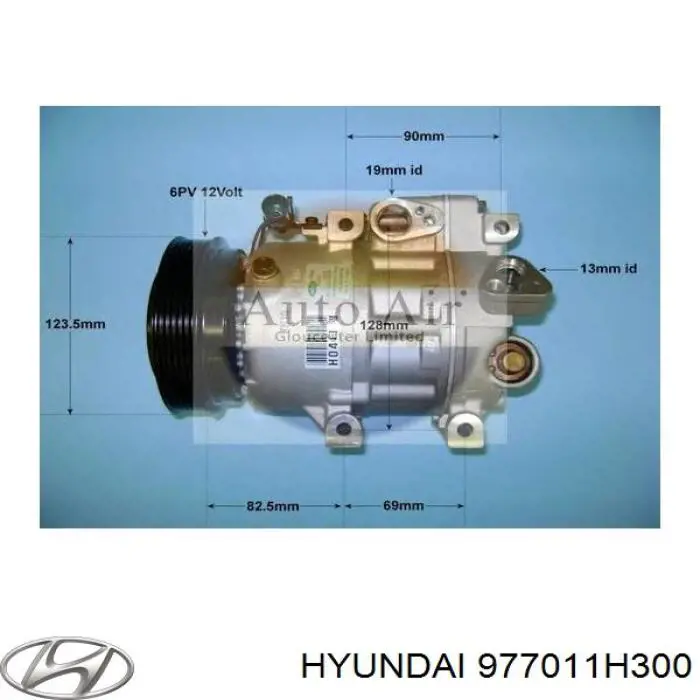 Компресор системи кондиціювання Hyundai/Kia 977011H300 ціна, від 303.29 USD