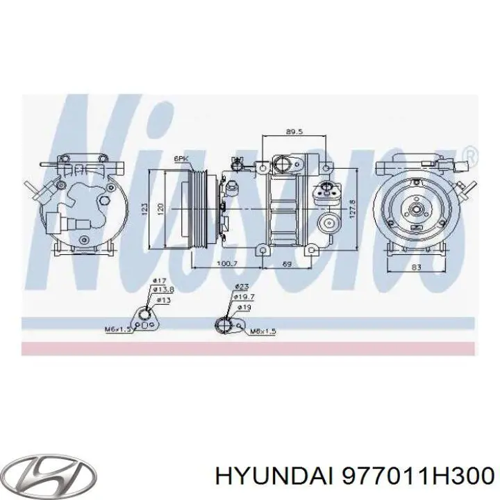 Купити 977011H300 Hyundai/Kia Компресор кліматичної установки