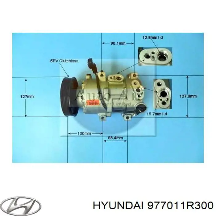 Компресор системи кондиціювання Hyundai/Kia 977011R300 ціна, від 179.56 USD