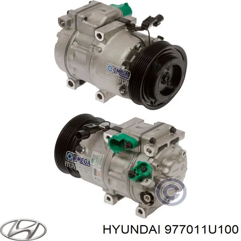 Компресор системи кондиціювання Hyundai/Kia 977011U100 ціна, від 297.63 USD