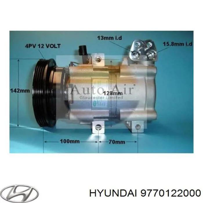 9770122000 Hyundai/Kia компресор кондиціонера