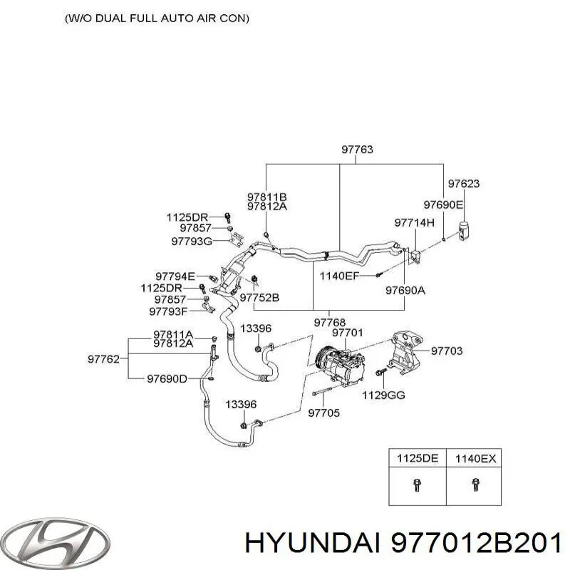 977012B201 Hyundai/Kia компресор кондиціонера