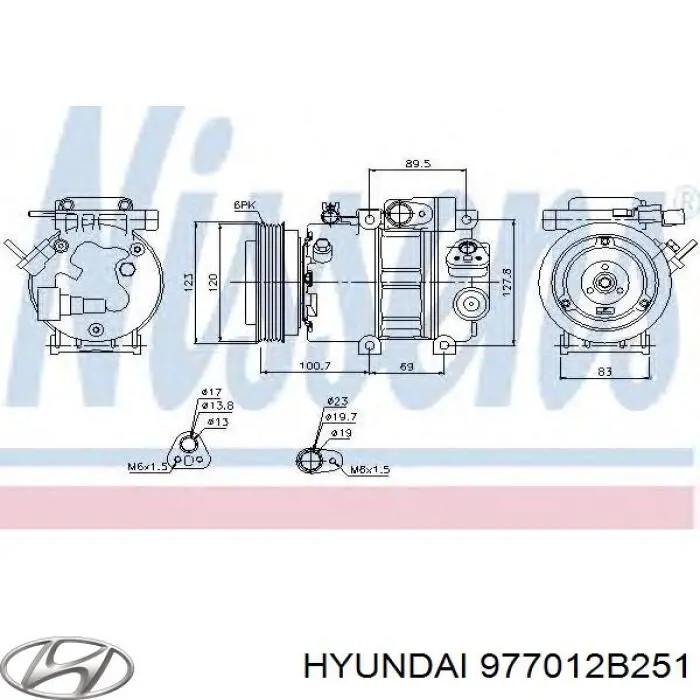 Купити 977012B251 Hyundai/Kia Компресор кліматичної установки