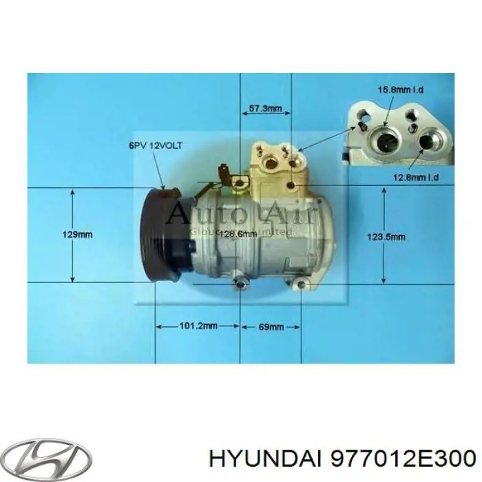 Купити 977012E300 Hyundai/Kia Компресор кліматичної установки