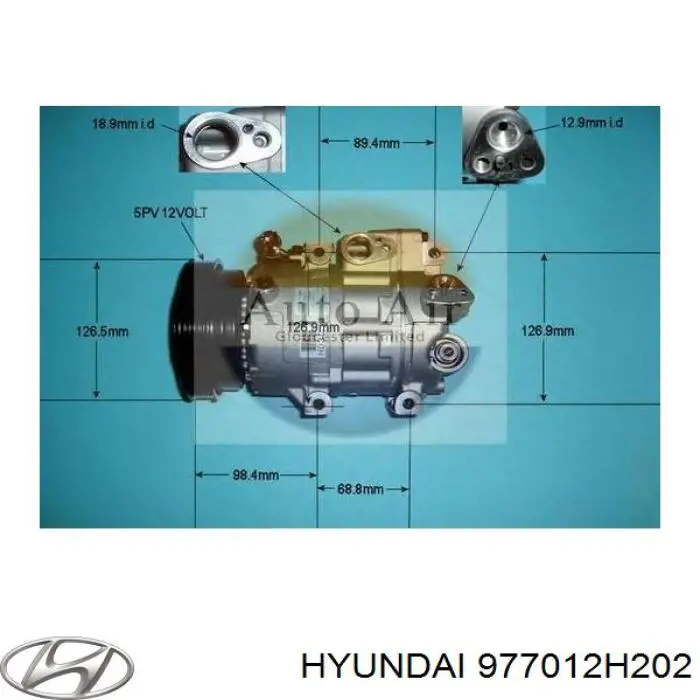 Компресор системи кондиціювання Hyundai/Kia 977012H202 ціна, від 127.96 USD