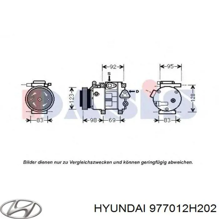Купити 977012H202 Hyundai/Kia Компресор кліматичної установки