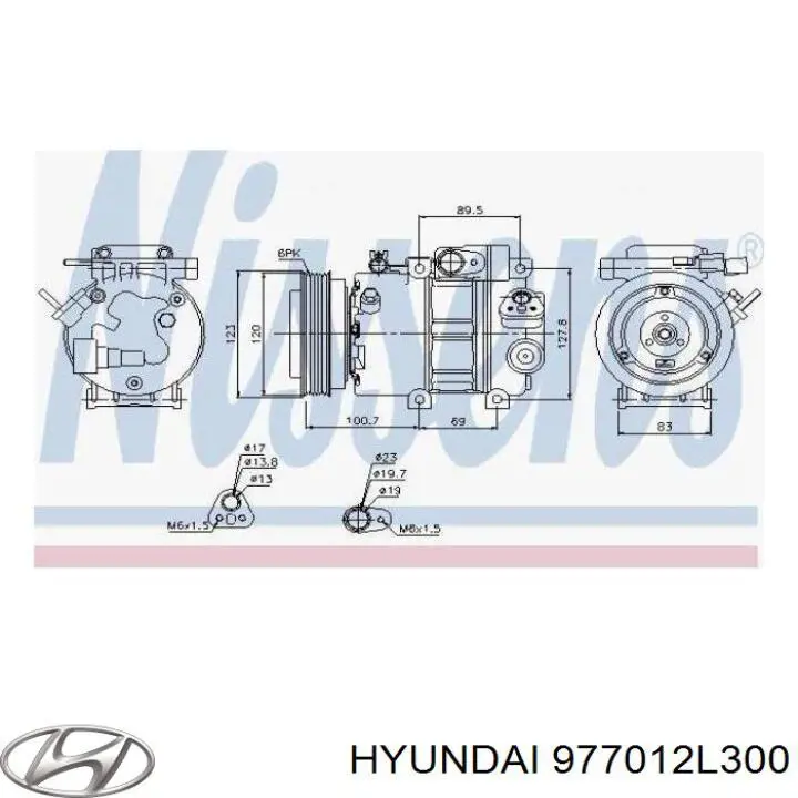 Купити 977012L300 Hyundai/Kia Компресор кліматичної установки