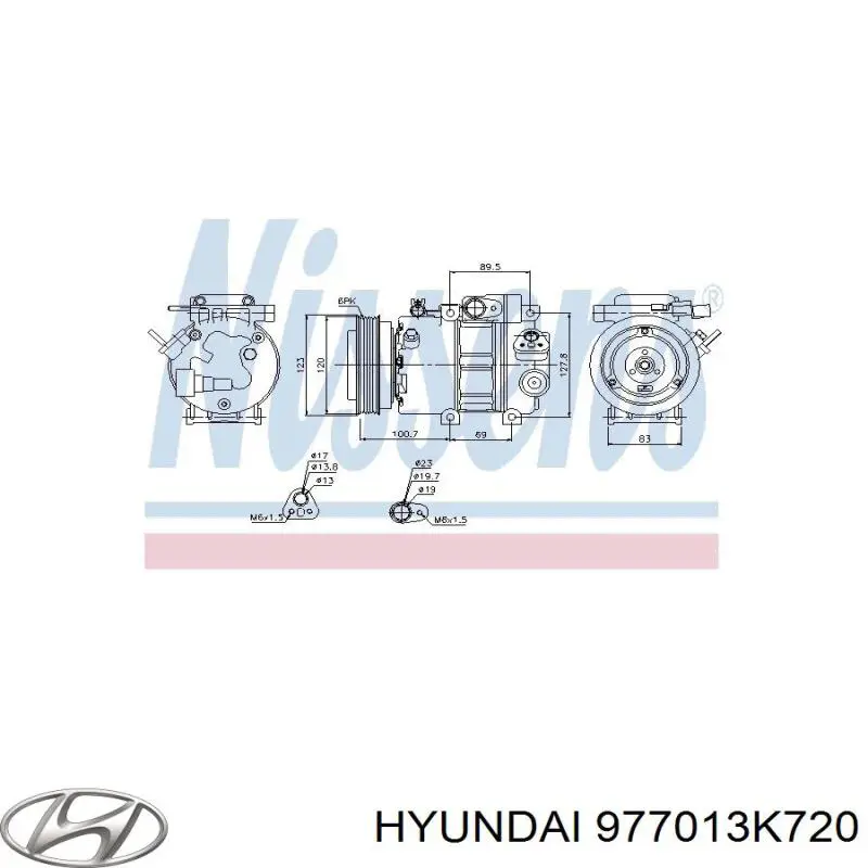 977013K720 Hyundai/Kia компресор кондиціонера