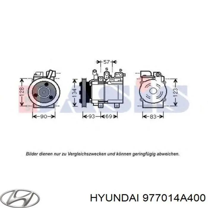 Компресор кондиціонера Hyundai H-1 STAREX Starex (Хендай H-1 STAREX)