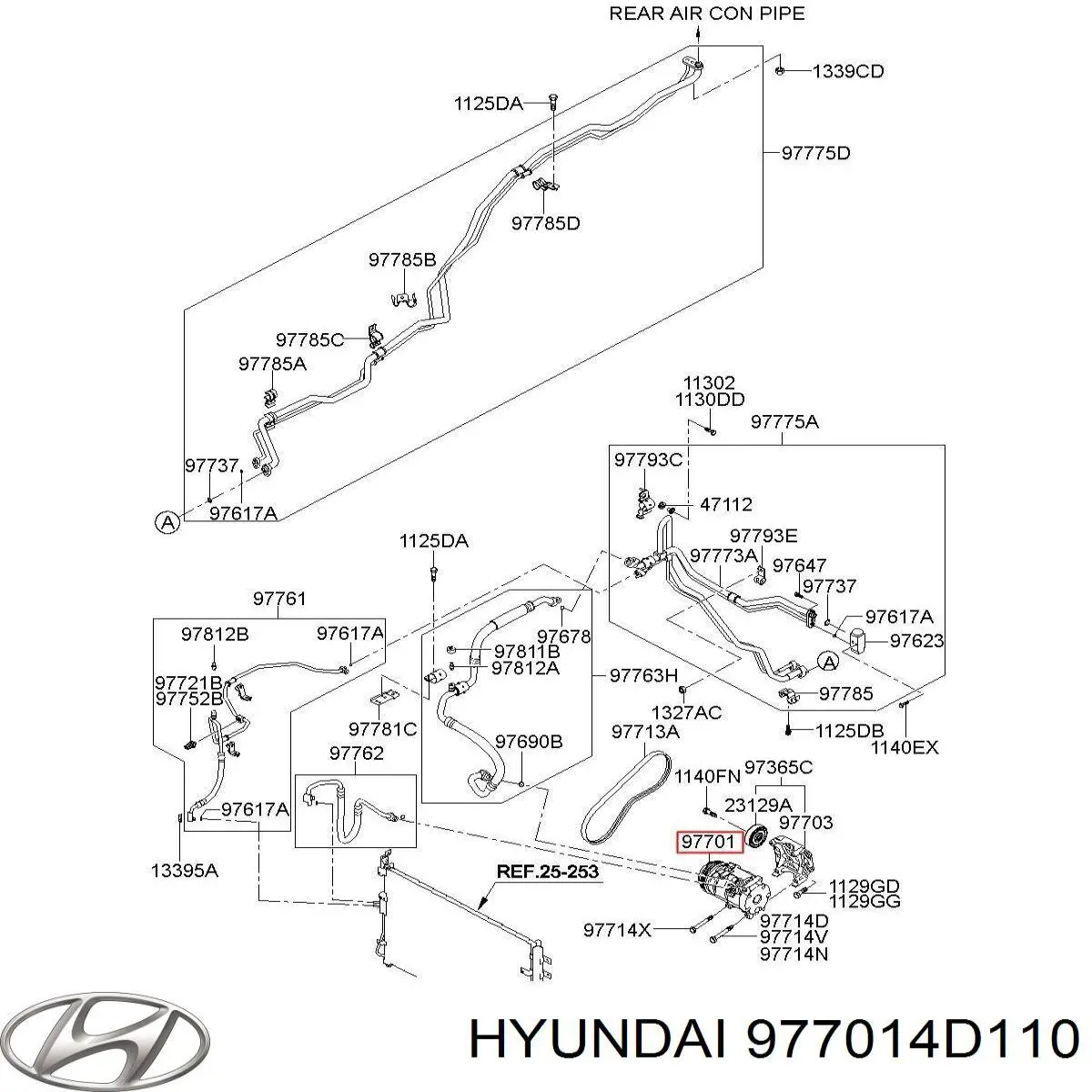Купити 977014D110 Hyundai/Kia Компресор кліматичної установки