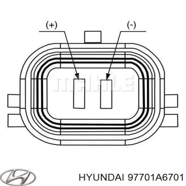 97701A6701 Hyundai/Kia Компресор холодоагенту