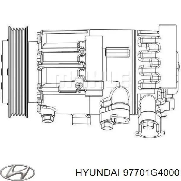 97701G4000 Hyundai/Kia Компресор холодоагенту