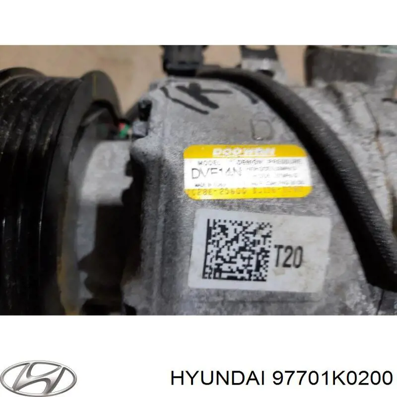 Компресор системи кондиціювання Hyundai/Kia 97701K0200 ціна, від 337.42 USD