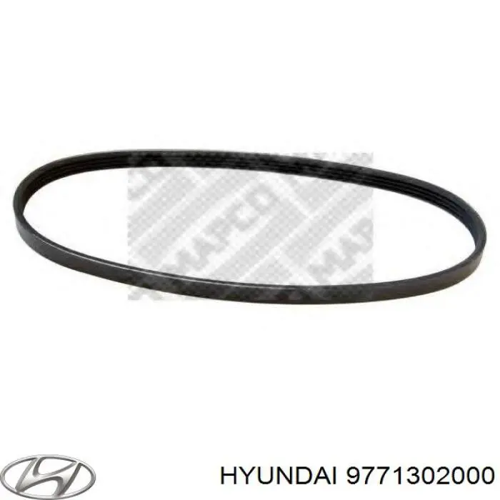 Клиновий ремінь Hyundai/Kia 9771302000 ціна, від 5.07 USD