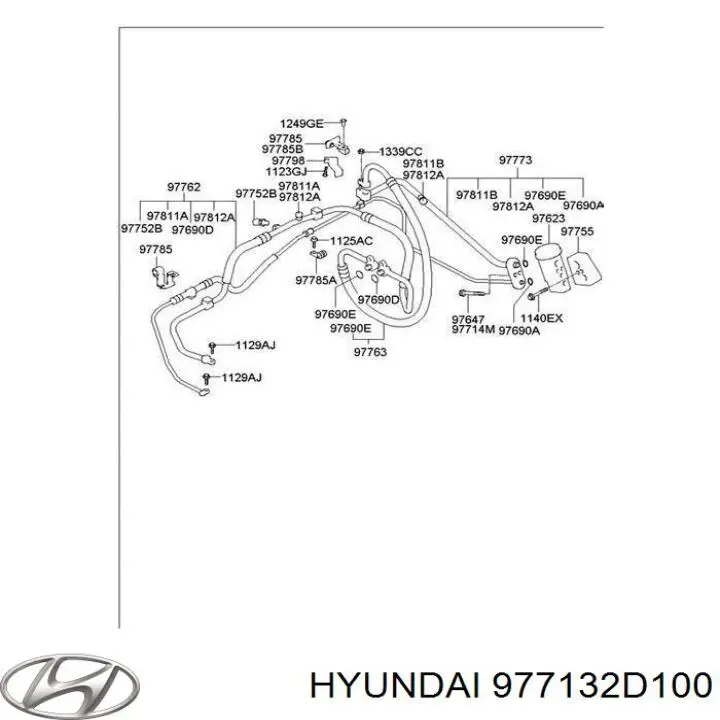 977132D100 Hyundai/Kia ремінь приводний, агрегатів