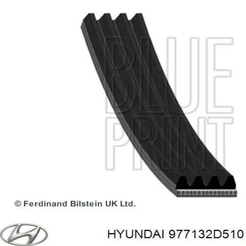 Клиновий ремінь Hyundai/Kia 977132D510 ціна, від 6.68 USD