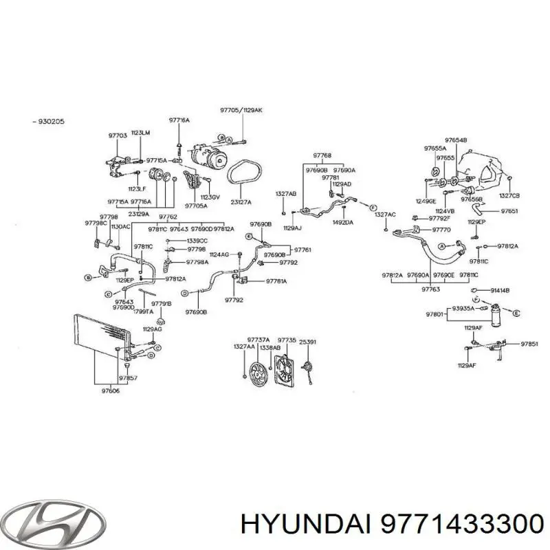  Болт компресора кондиціонера Hyundai Matrix 