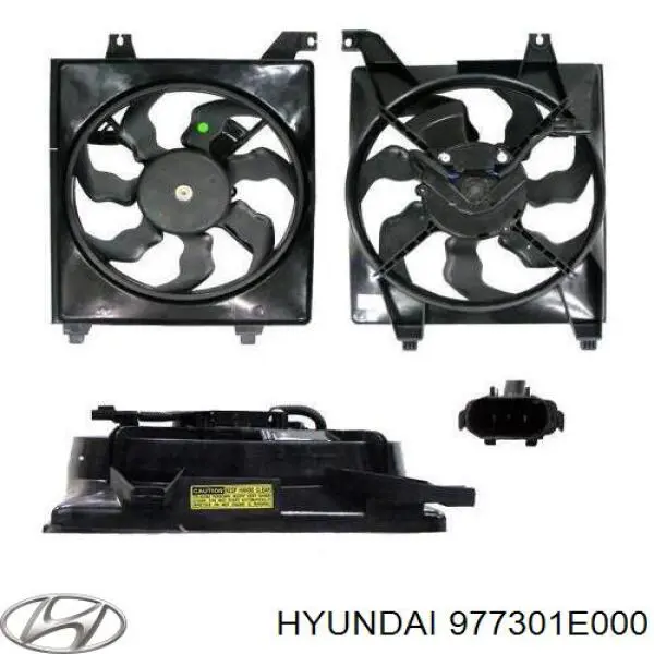 Купити 977301E000 Hyundai/Kia Дифузор радіатора кондиціонера, в зборі з крильчаткою і двигуном