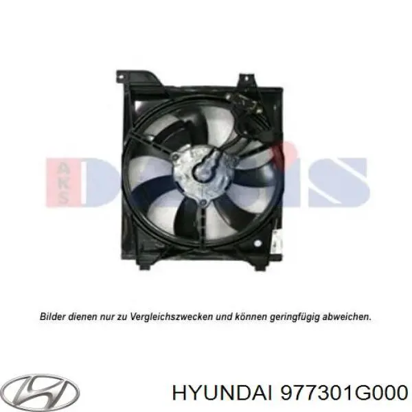 977301G000 Hyundai/Kia електровентилятор охолодження в зборі (двигун + крильчатка)