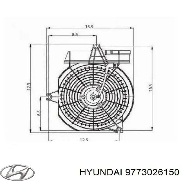 Купити D80510TT Thermotec Дифузор радіатора кондиціонера, в зборі з крильчаткою і двигуном
