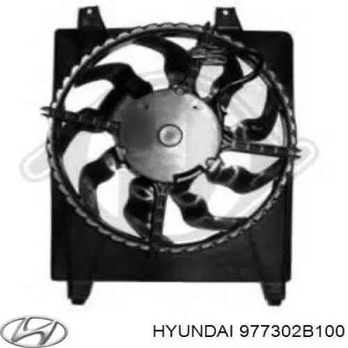 977302B100 Hyundai/Kia електровентилятор кондиціонера в зборі (двигун + крильчатка)