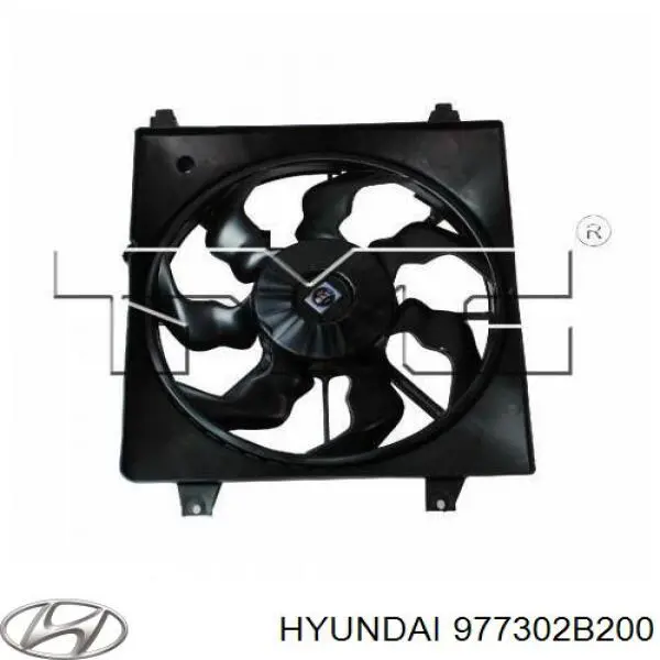 Купити 977302B200 Hyundai/Kia Дифузор радіатора кондиціонера, в зборі з крильчаткою і двигуном