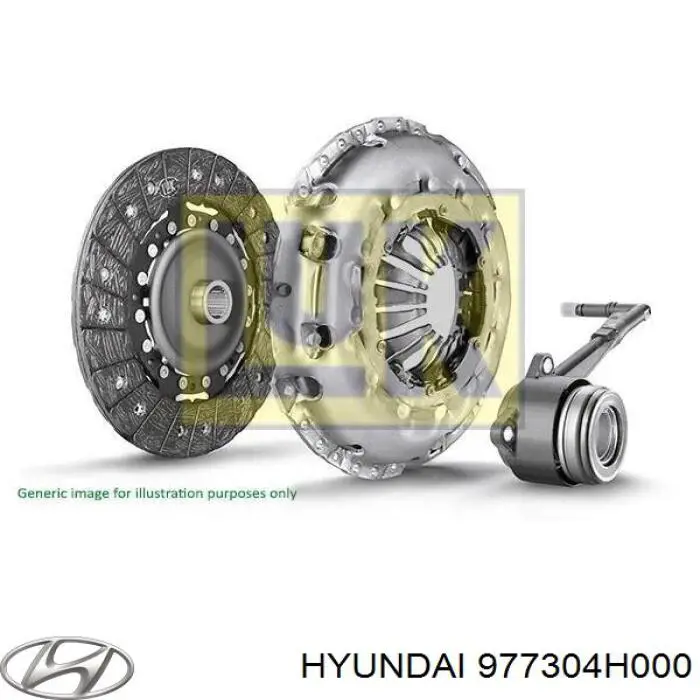 977304H000 Hyundai/Kia Електровентилятор кондиціонера в зборі (мотор + крильчатка)