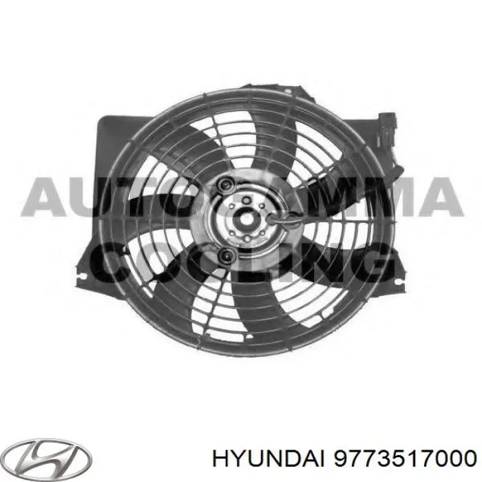 9773517000 Hyundai/Kia Облицювання рамки радіатора
