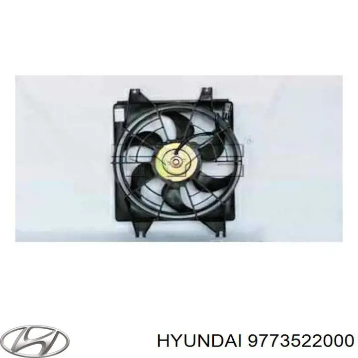 Дифузор (кожух) радіатора кондиціонера Hyundai Accent (Хендай Акцент)