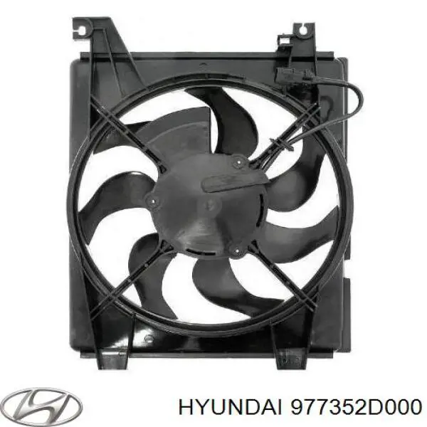 Дифузор (кожух) радіатора кондиціонера Hyundai Elantra (Хендай Елантра)