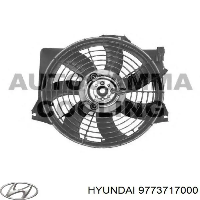 Вентилятор/крильчатка радіатора охолодження Hyundai/Kia 9773717000 ціна, від 7.79 USD