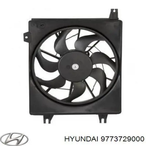 Вентилятор/крильчатка радіатора кондиціонера 9773729000 Hyundai/Kia