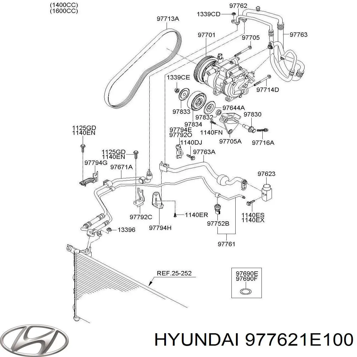  Hyundai/Kia 977621E100 ціна, від 10.99 USD