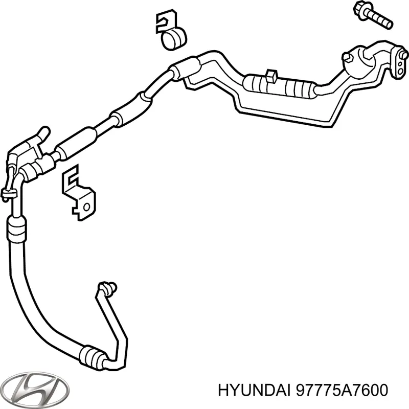 97775A7600 Hyundai/Kia Шланг кондиціонера, від випарника до компресора