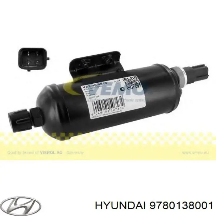 Ресивер-осушувач кондиціонера Hyundai/Kia 9780138001 ціна, від 30.89 USD