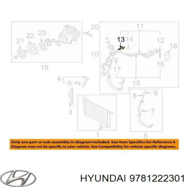 Клапан заправки кондиціонера Hyundai/Kia 9781222301 ціна, від 9.15 USD
