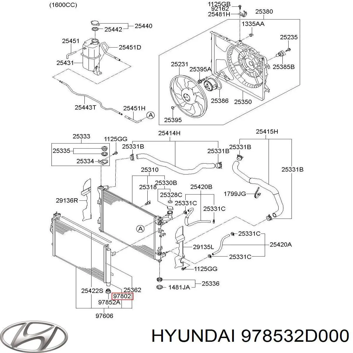 Купити 978532D000 Hyundai/Kia Ресивер-осушувач кондиціонера