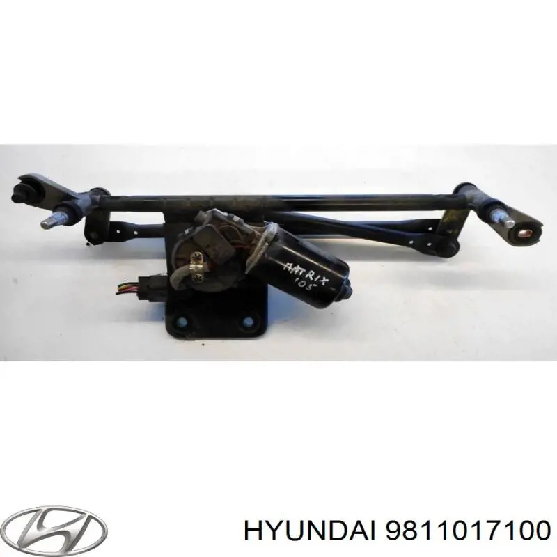 Двигун склоочисника лобового скла (трапеції) Hyundai Matrix (FC) (Хендай Матрікс)