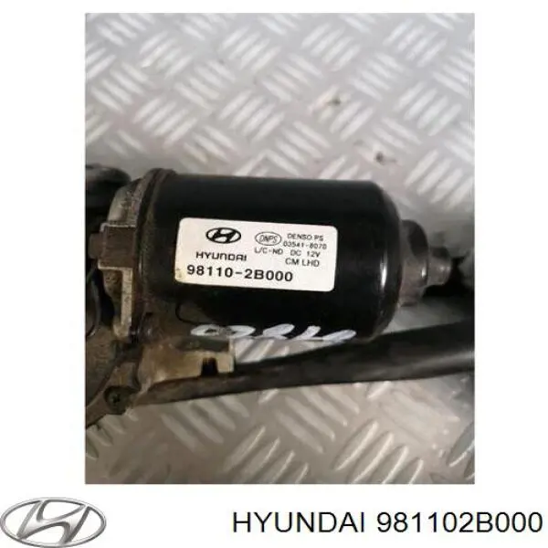 Двигун склоочисника лобового скла (трапеції) 981102B000 Hyundai/Kia