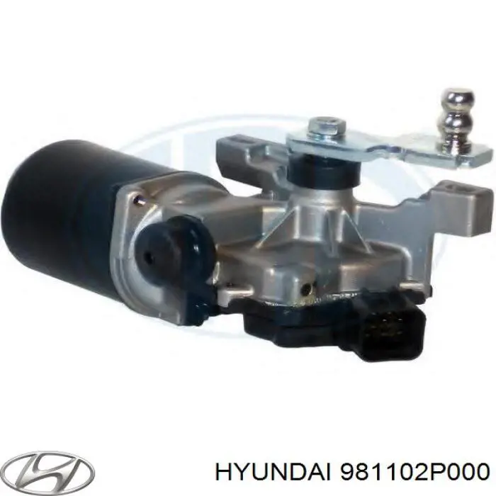 981102P000 Hyundai/Kia двигун склоочисника лобового скла (трапеції)